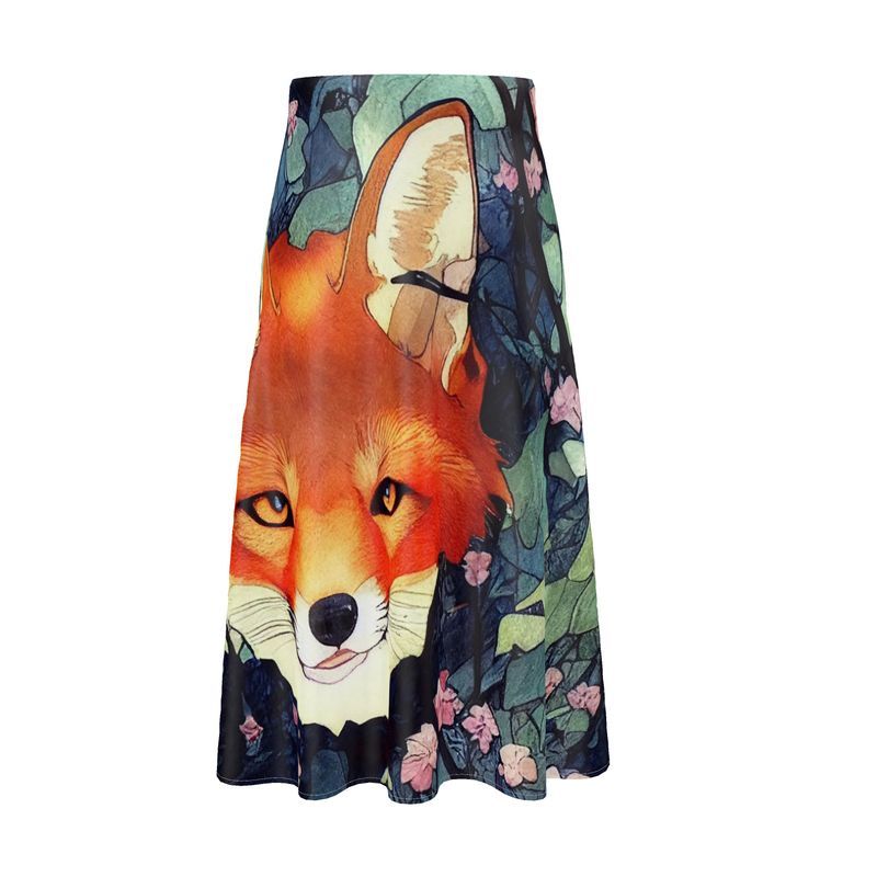 Red Fox Midi Skirt