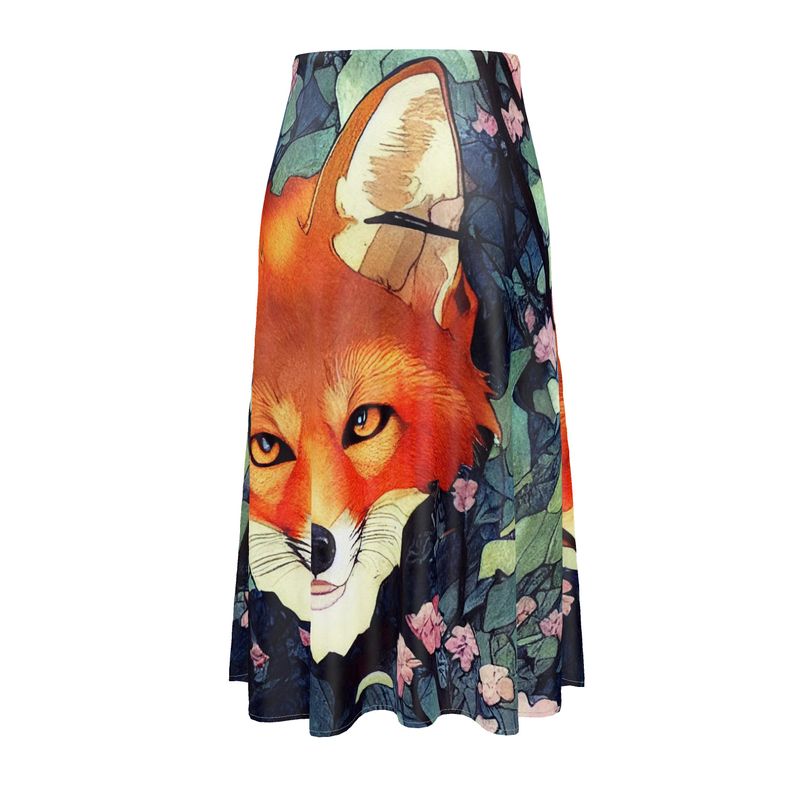 Red Fox Midi Skirt