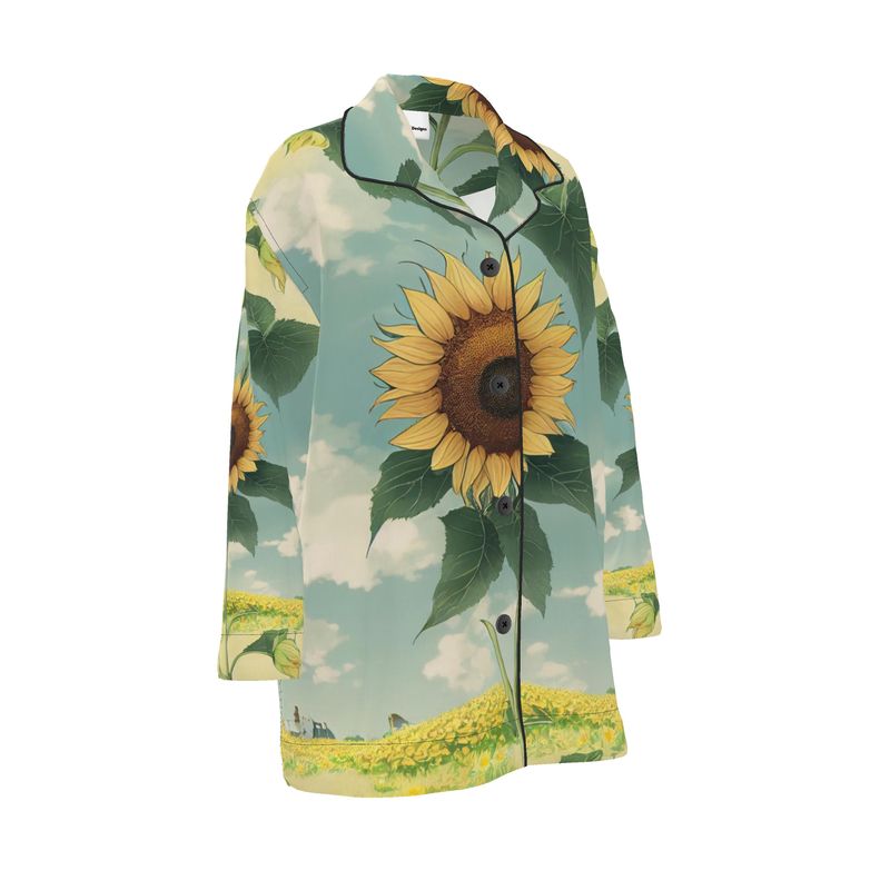 Sunflower Womens Luxury Pyjama Shirt