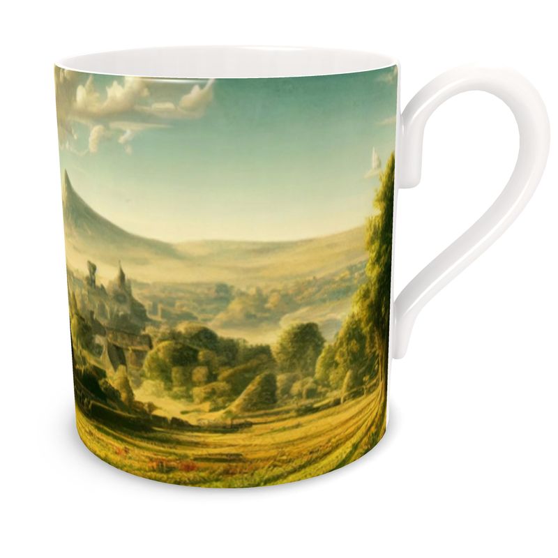 A Bucolic Scene Bone China Mug