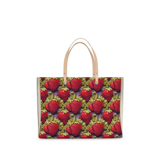 Strawberries on Indigo Handbag