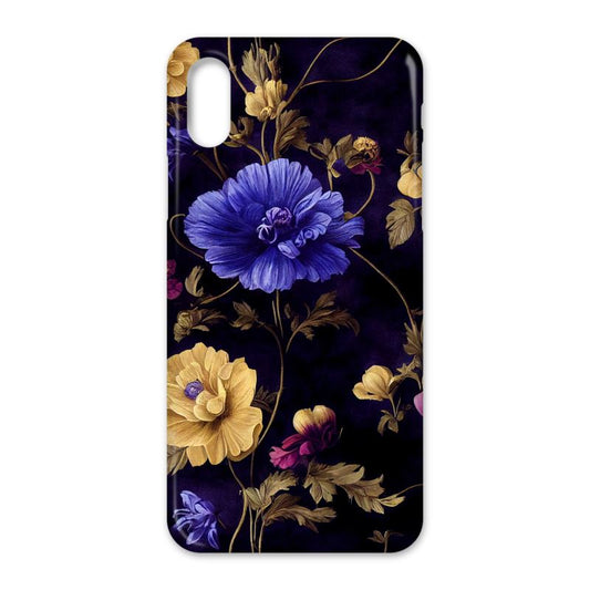 Night Garden Anemone Blooms iPhone Cases