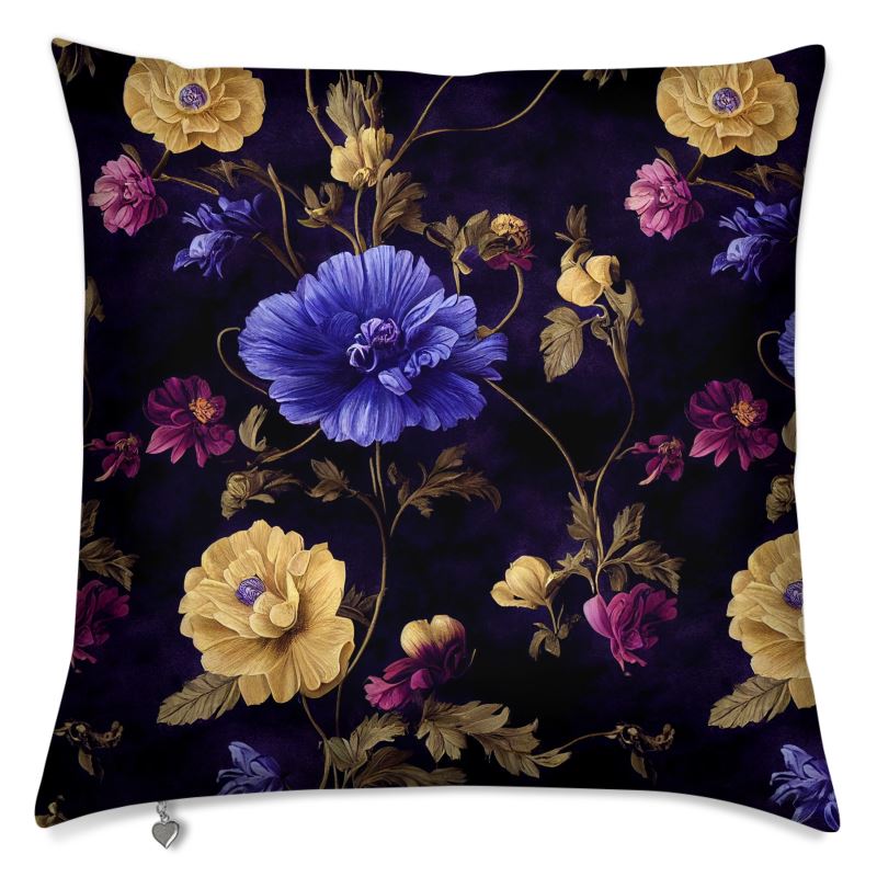 Night Garden Anemone Blooms Cushion Covers