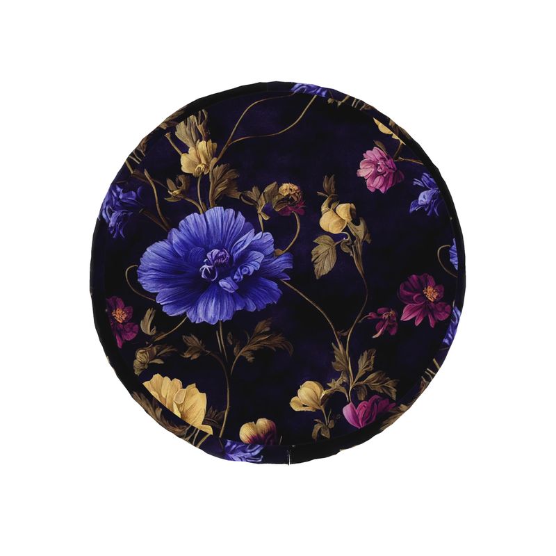 Vintage Night Garden Anemone Blooms Bean Bags