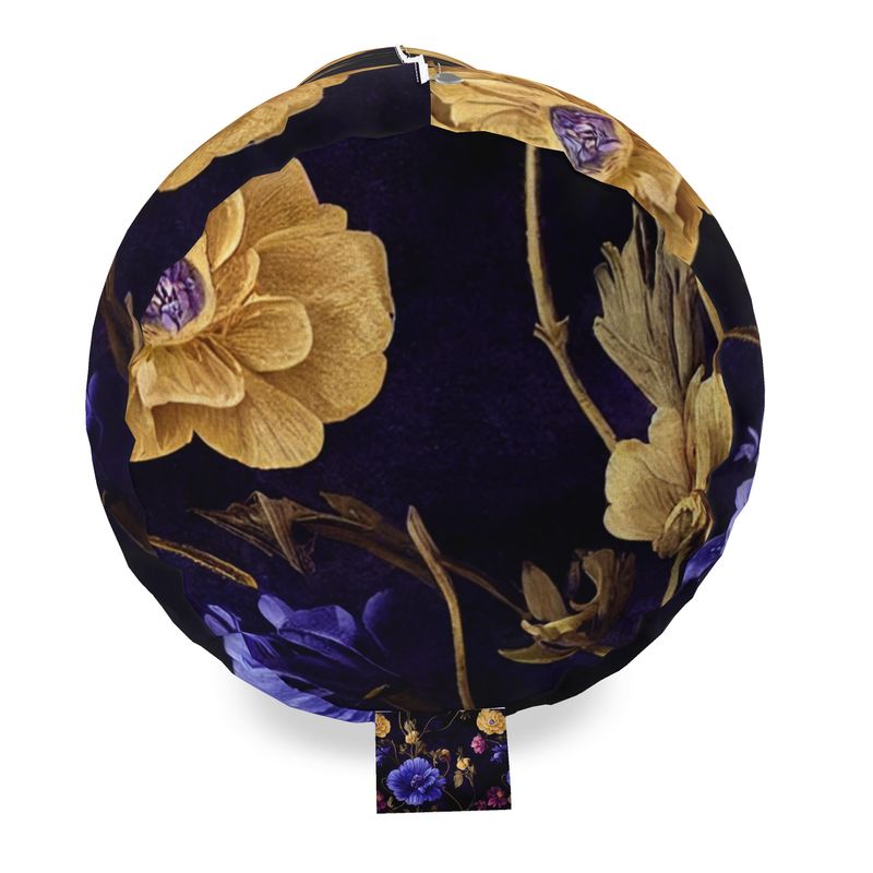 Night Garden Anemone Blooms Big Bolster Cushion