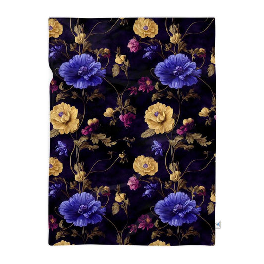 Night Garden Anemone Blooms Blanket