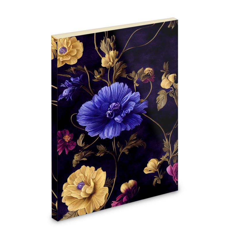 Night Garden Anemone Blooms Pocket Note Book