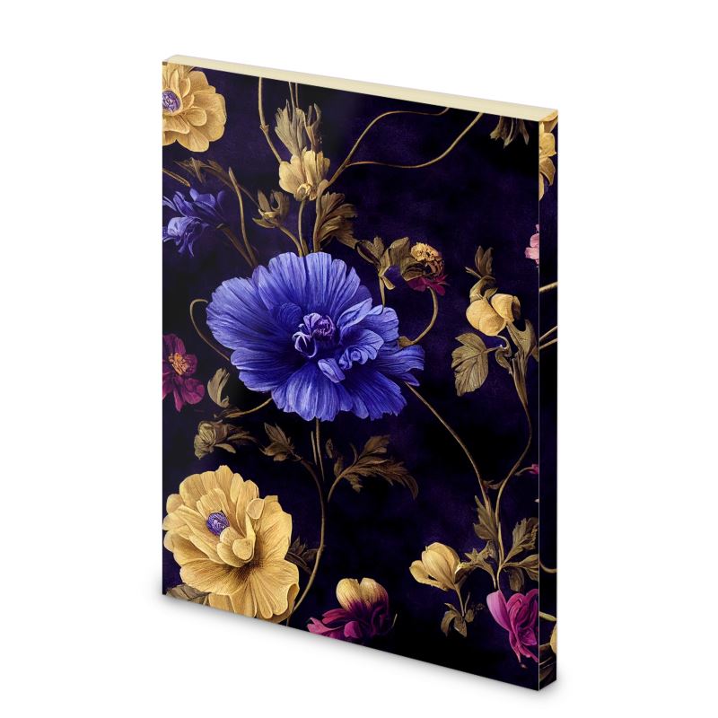 Night Garden Anemone Blooms Pocket Note Book