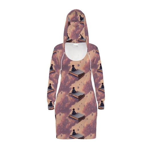 Float Away With A Book Hoodie Dress