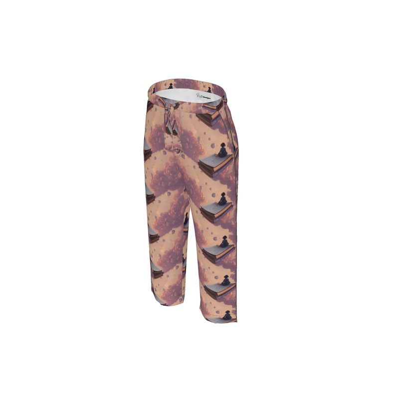 Float Away With A Book Womns Luxury Pyjama Trousers