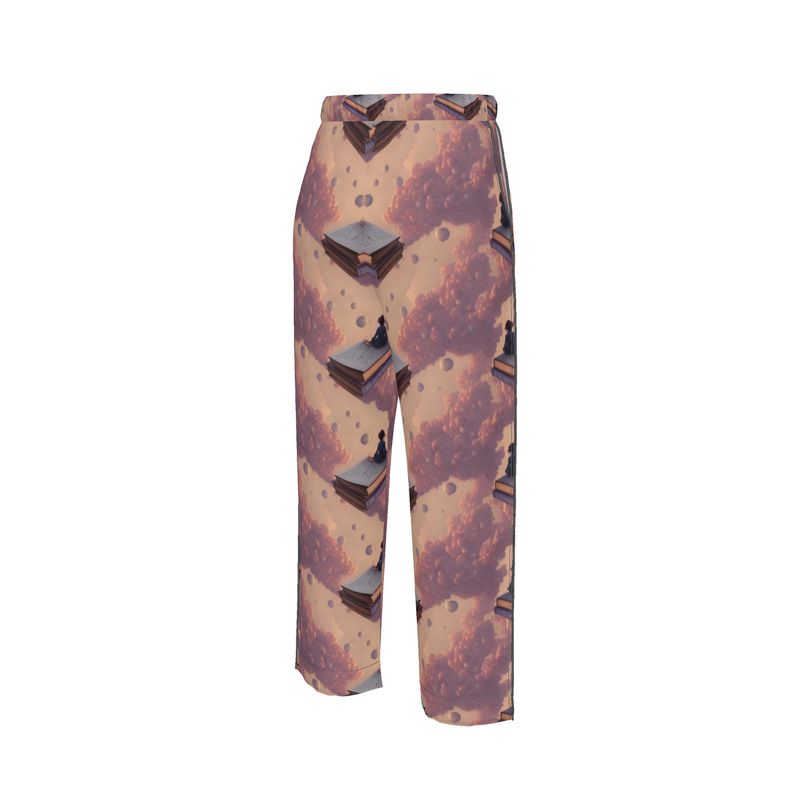 Float Away With A Book Womns Luxury Pyjama Trousers