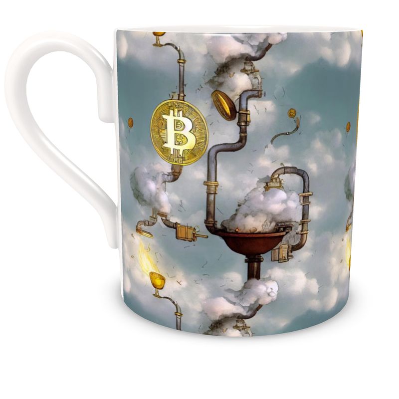 Bitcoin Mining in the Clouds China Mug