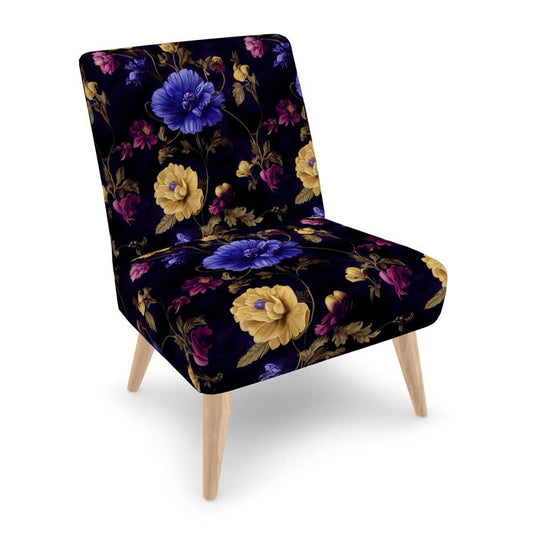 Night Garden Anemone Blooms Occasional Chair