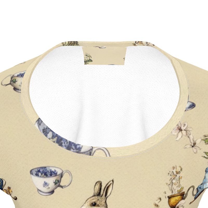 Bunnies and Teacups Girls Premium T-Shirt