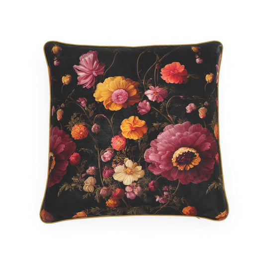 Pink and Gold Anemone Blooms Cushions