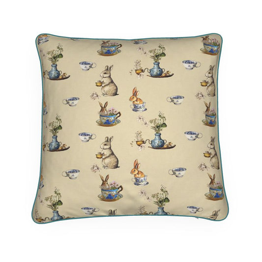 Bunnies and Teacups Cushions