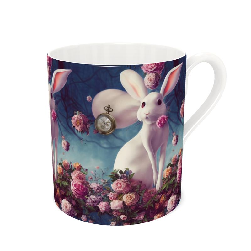Bone China Mug - White Rabbit