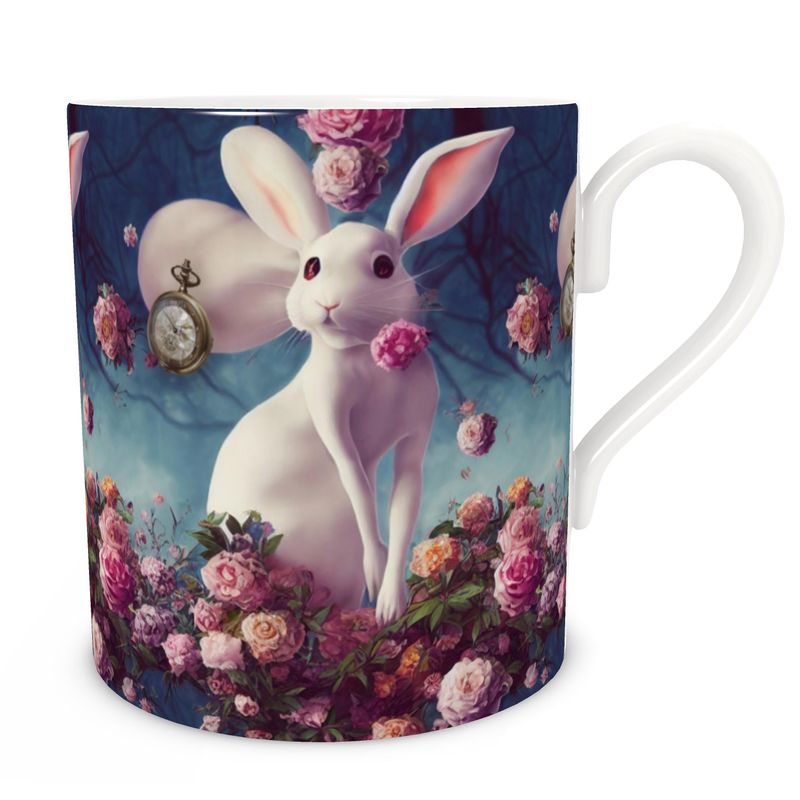 Bone China Mug - White Rabbit