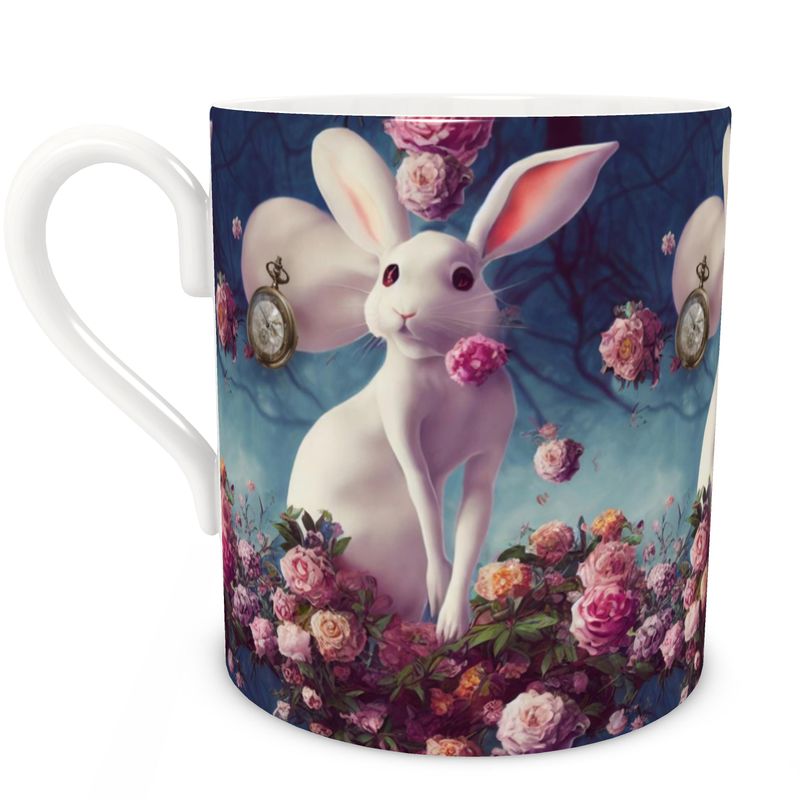 Bone China Mug - White Rabbit