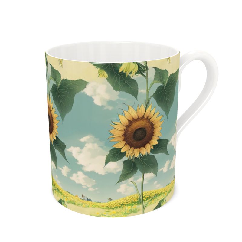 Bone China Mug - Sunflowers