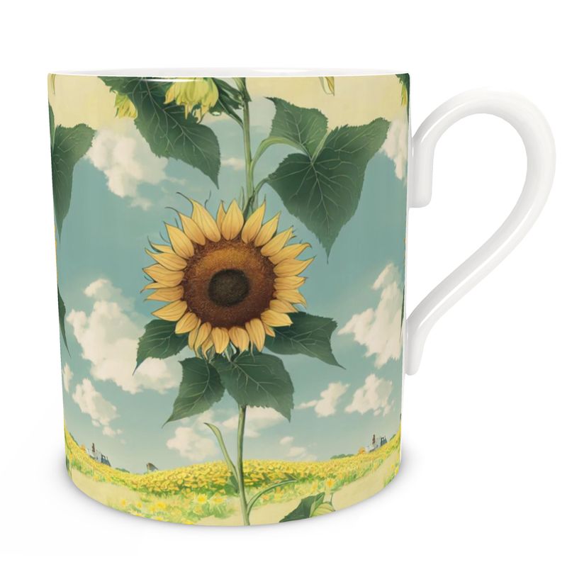 Bone China Mug - Sunflowers