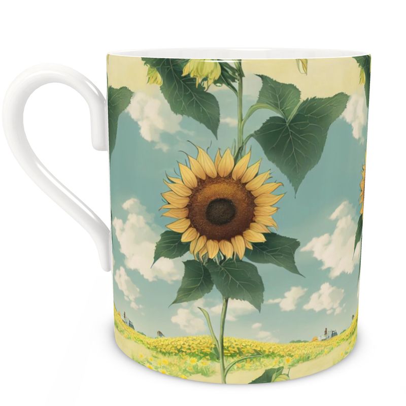 Bone China Mug - Sunflowers