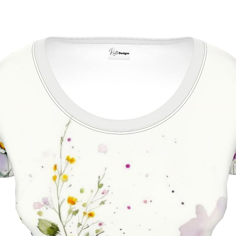 Meadow Flowers Ladies Scoop Neck T Shirt