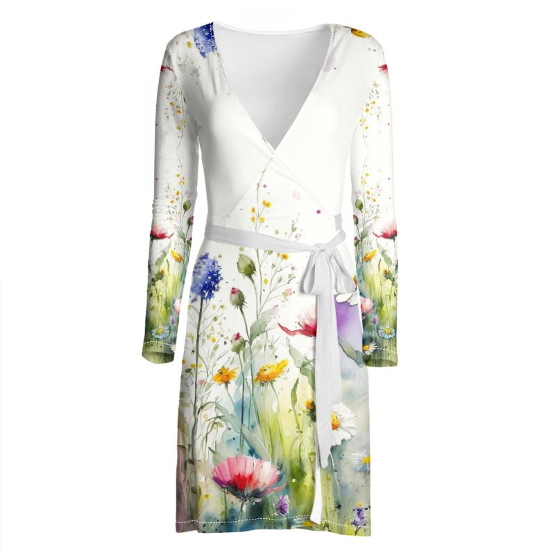 Meadow Flowers Wrap Dress