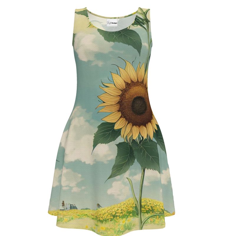 Sunflower Skater Dress