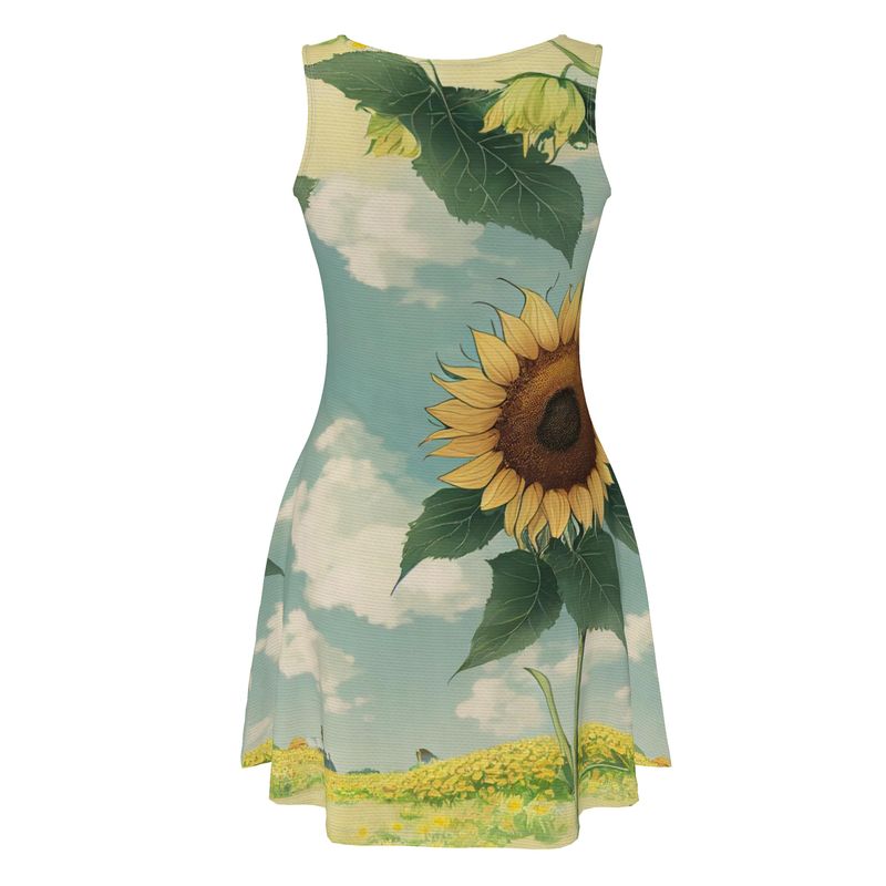 Sunflower Skater Dress