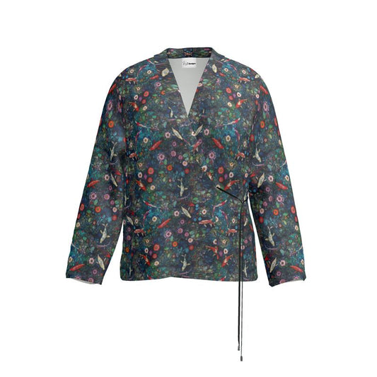 Koi Garden Oasis Wrap Blazer