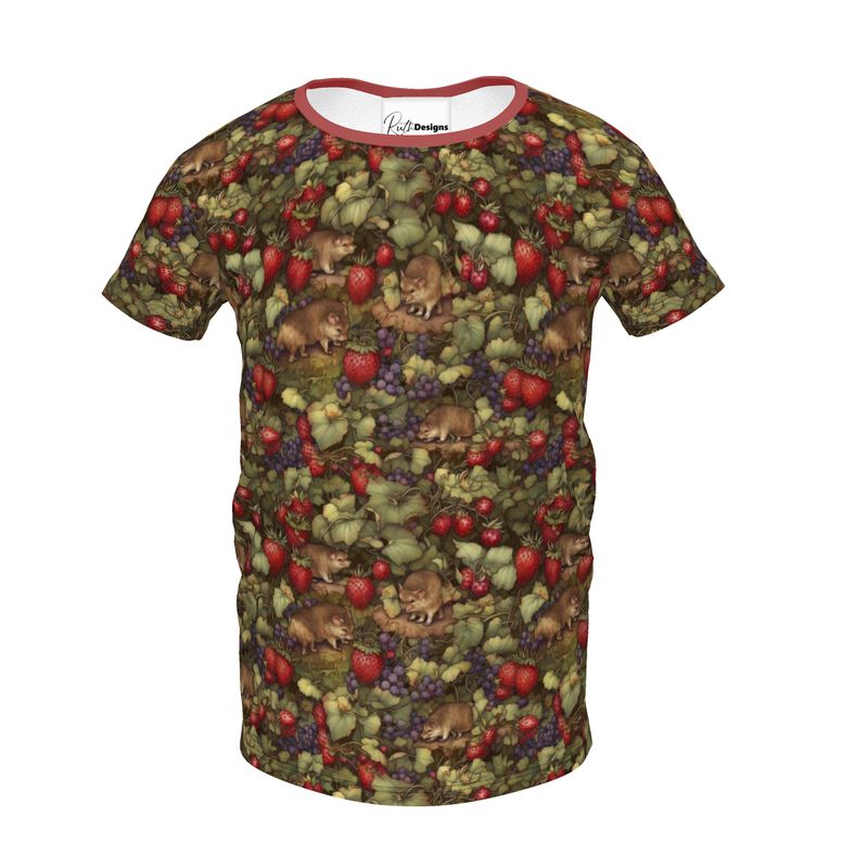 Berry Patch Hedgehogs Girls Premium T-Shirt