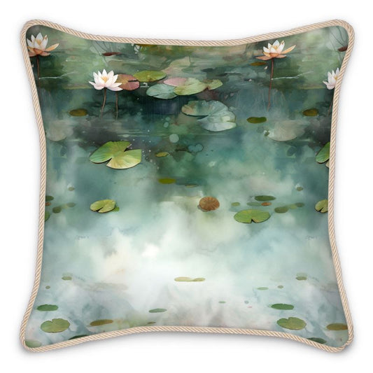 Lily Pond Zen Silk Cushions