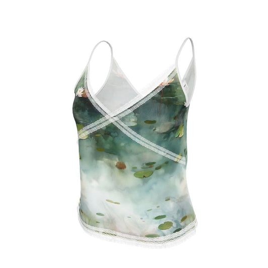 Lily Pond Zen Womens Camisole Top