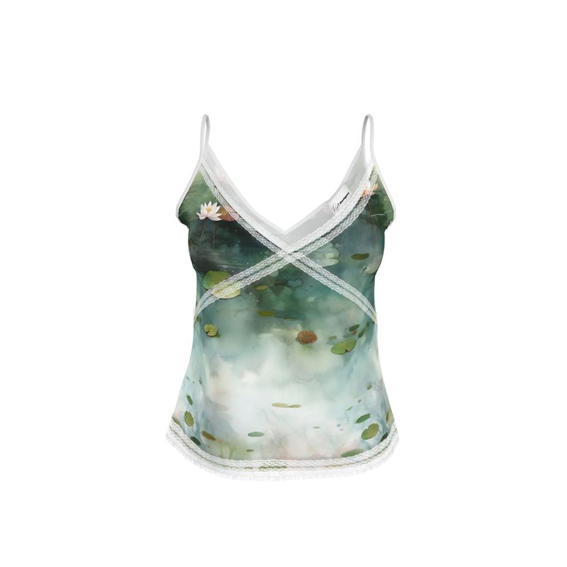 Lily Pond Zen Womens Camisole Top