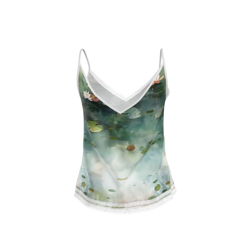 Lily Pond Zen Womens Camisole Top