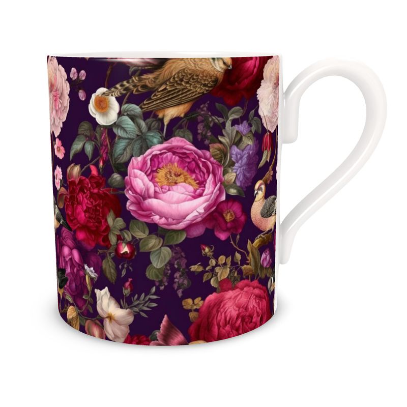 Songbird Garden Bone China Mugs