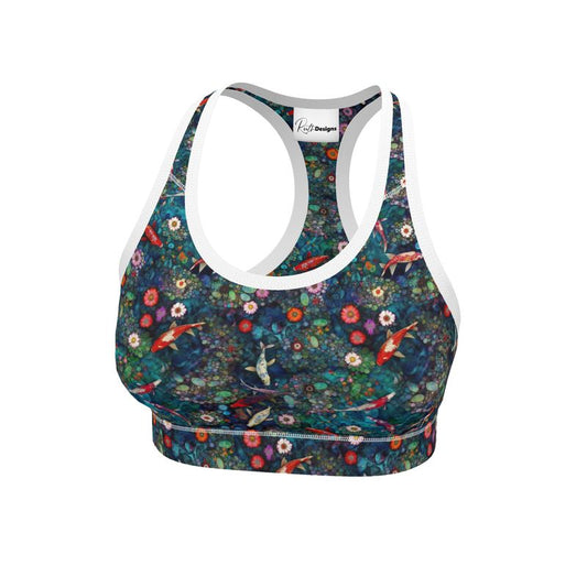 Koi Garden Oasis Sports Bra