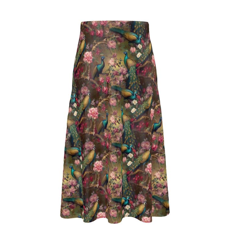 Gilded Peacock Romance Midi Skirt