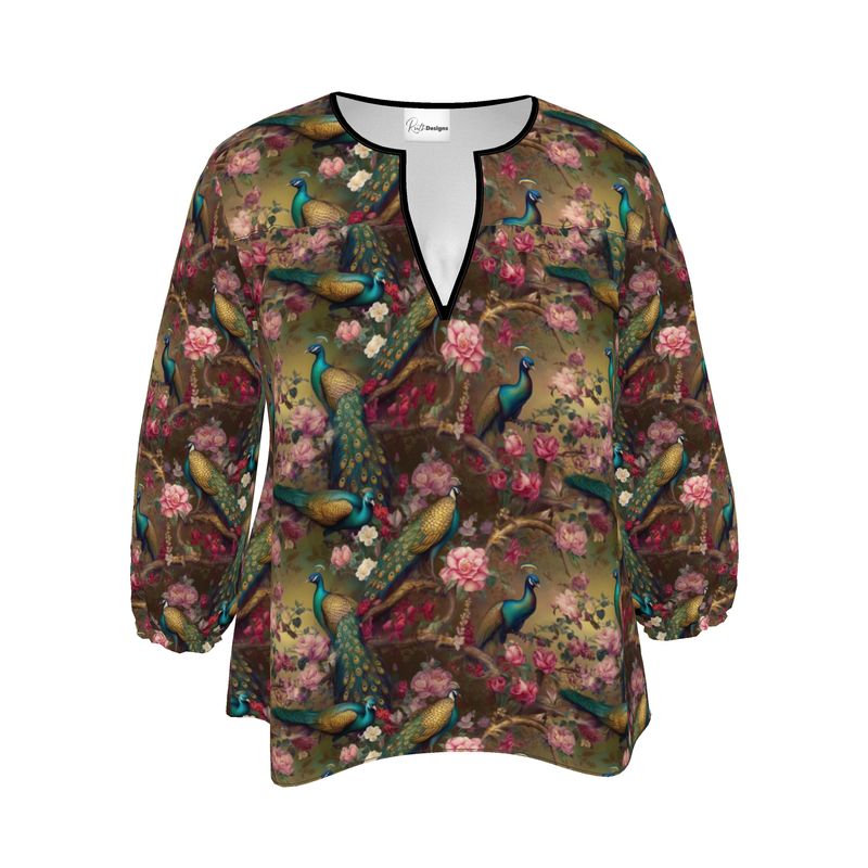 Gilded Peacock Romance Womens Blouse
