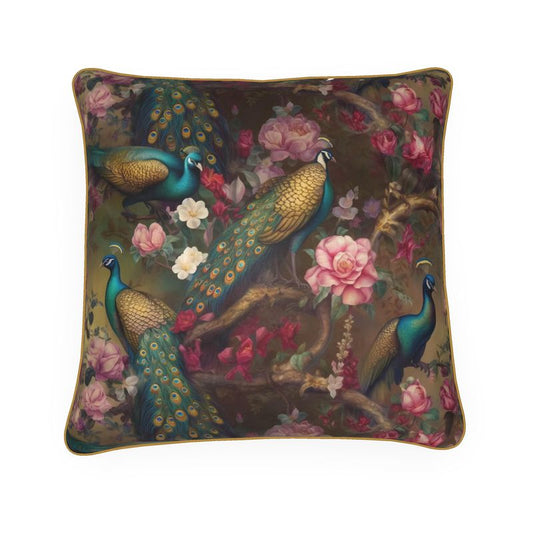Gilded Peacock Romance Cushions