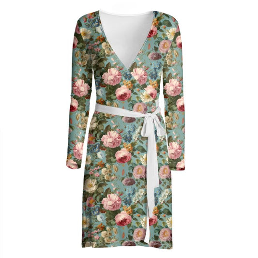 Rose Garden Wrap Dress