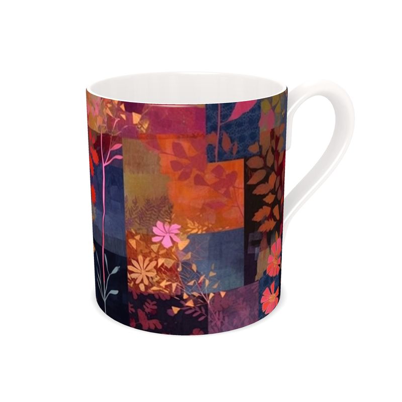 Patchwork Delight Tapestry Bone China Mug