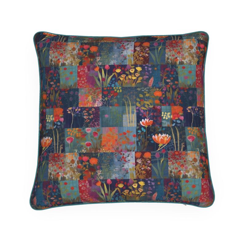 Indigo Patchwork Delight Cushions