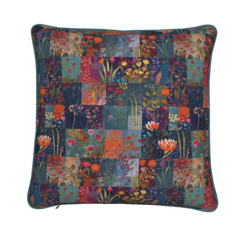 Indigo Patchwork Delight Cushions