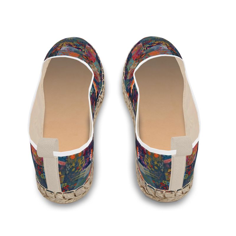 Indigo Patchwork Delight Loafer Espadrilles