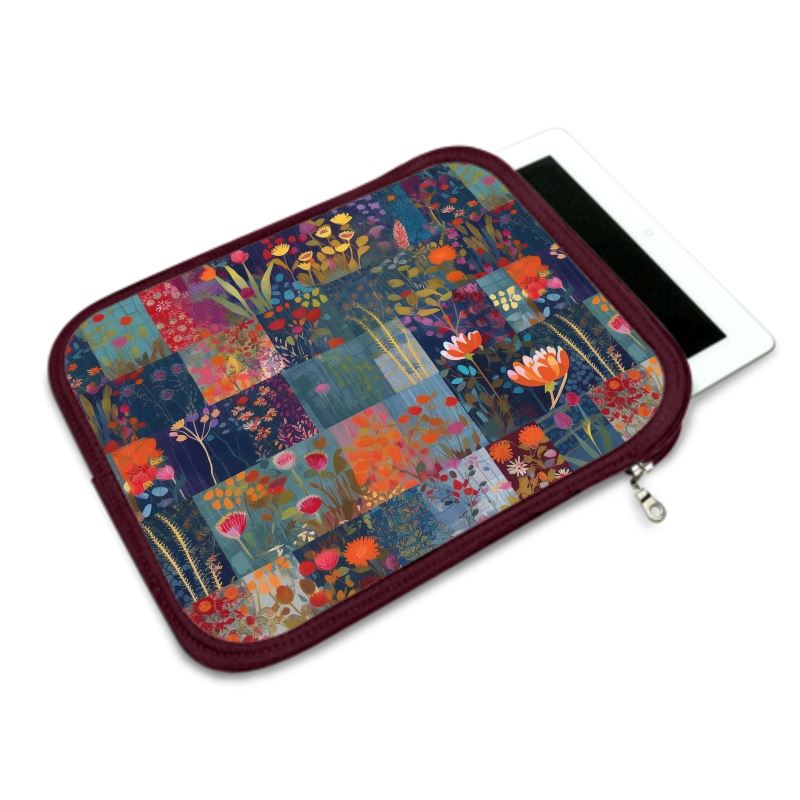 Indigo Patchwork Delight iPad Slip Case