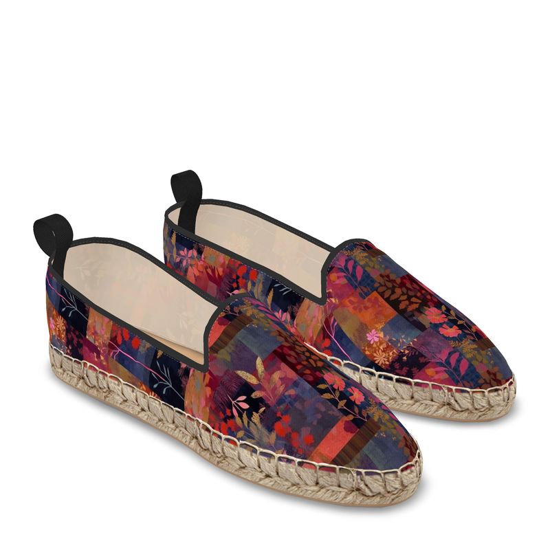 Patchwork Delight Tapestry Loafer Espadrilles