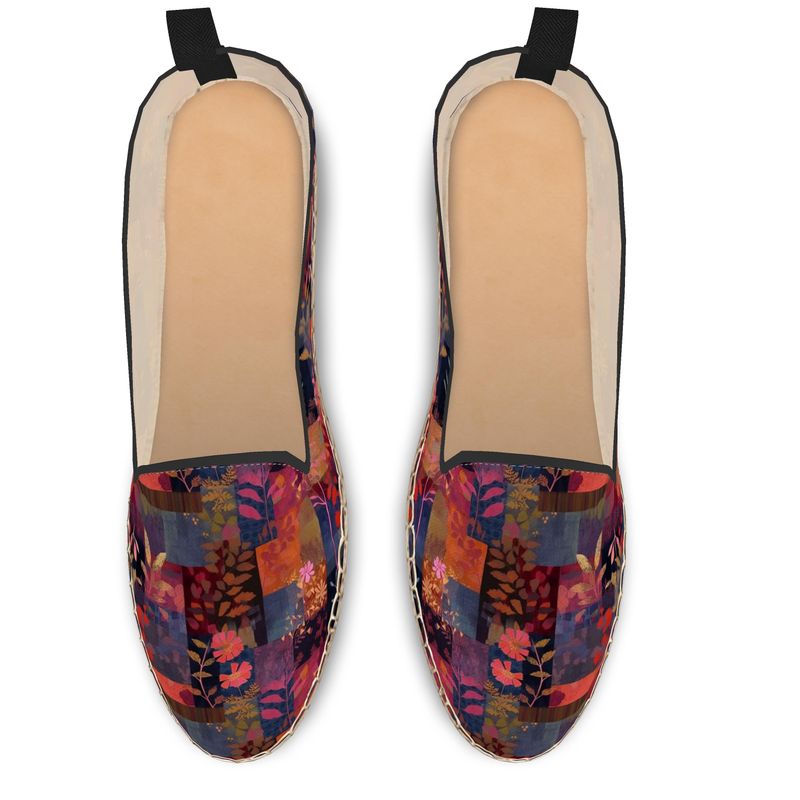 Patchwork Delight Tapestry Loafer Espadrilles