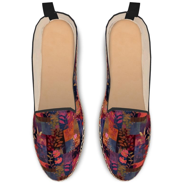 Patchwork Delight Tapestry Loafer Espadrilles